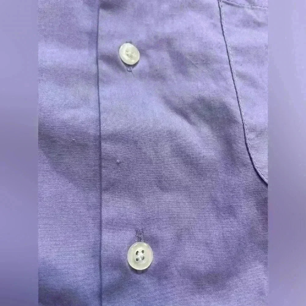 Bergamo New York Boys Size 14 Dress Shirt Purple